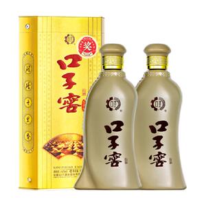 口子窖5年型46度500ML*2瓶  五年型安徽兼香型白酒送礼宴请婚宴