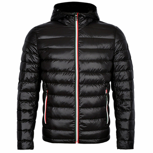 雷迪波尔旗下古劳吉那诺羽绒服男士2023新款冬季轻薄保暖连帽外套