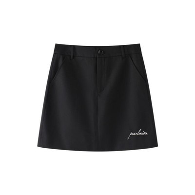 PearlmiseA字版刺绣Logo西装半裙