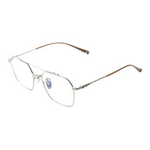 简丹眼镜框架男女大脸复古百搭双梁不规则钛架超轻大框近视眼镜架