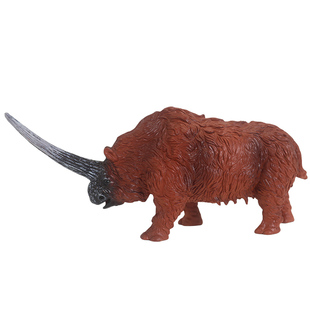 新凯纳仿真史前动物模型远古披毛犀牛猛犸象恐狼玩具古生物儿童