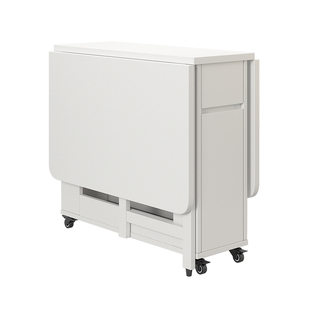 志光小户型家用折叠餐桌省空间桌子简约现代6人可移动实木折叠桌