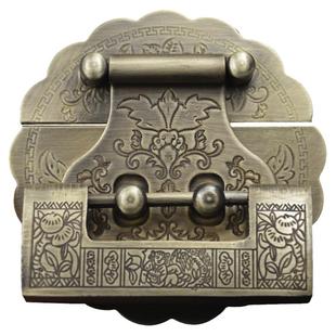 樟木箱子旧锁扣搭扣箱扣老式家具古铜锁片搭配铜锁中式仿古挂锁