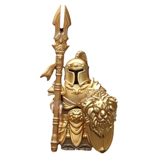 中国积木魔兽世界联盟暴风城近卫兵铁甲兵人仔第三方拼装益智玩具