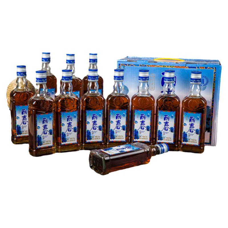 塔牌丽春 特型黄酒低度手工绍兴黄酒五年375ml*12瓶装丽春5年整箱