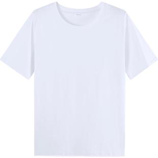 纯棉短袖t恤女宽松白色2025夏装正肩体桖磨毛小个子高级感上衣服