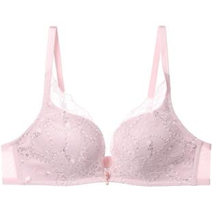 【5折】列维斯安莉芳无钢圈文胸女上薄下厚小胸聚拢内衣EB00148