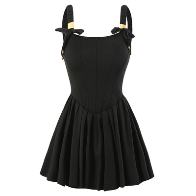 少年齐显瘦遮肚保守少女连体泳衣