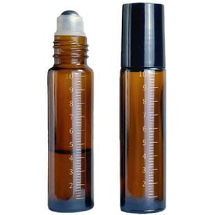 避光滚珠分装瓶10ml玻璃旅行便携式滴管精油小样带刻度走珠空瓶子
