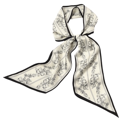 石原里美古典碎花小丝巾