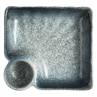 饺子盘带碟四方盘简约高级感零食盘点心盘陶瓷盘子烤串盘薯条盘