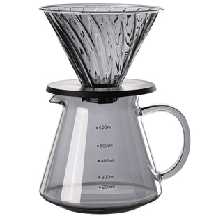 Obod手冲咖啡壶套装玻璃分享壶过滤漏斗V60云朵壶滴漏壶公道杯