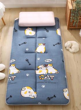 加厚榻榻米地垫折叠懒人睡垫午休睡觉垫子打地铺神器学生宿舍床垫