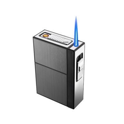 20支装烟盒打火机一体直冲防风男