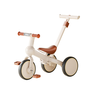 澳贝儿童三轮车宝宝脚踏车手推车平衡便携遛娃神器多功能折叠轻便