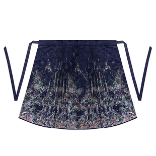 云涧山-海迹流光明制马面裙套装女2025春秋新款国风汉服织金长裙