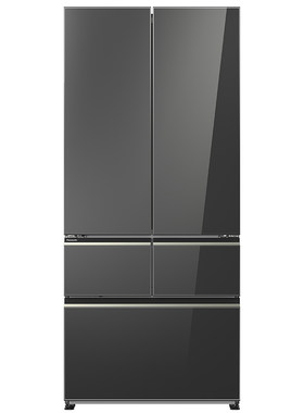 【松下镜魔方2.0】新1级超薄嵌入多门法式镜面家用电冰箱 52MBXE3