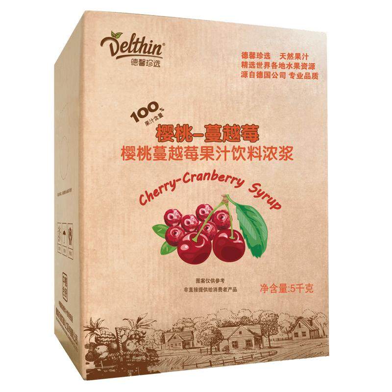 德馨珍选樱桃蔓越莓5kg浓缩汁