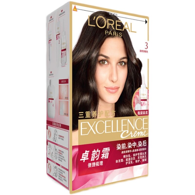 巴黎欧莱雅卓韵霜植物自然染发剂