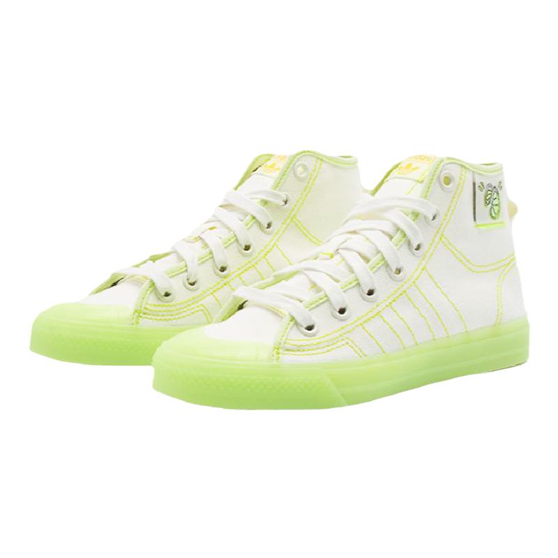 Adidas NIZZA HI RF三叶草男女板鞋高帮帆布运动鞋GX2706 FX8497