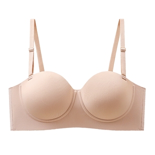 ALDOLA/雅黛俪内衣女小胸聚拢隐形文胸防滑无肩带抹胸无痕胸罩