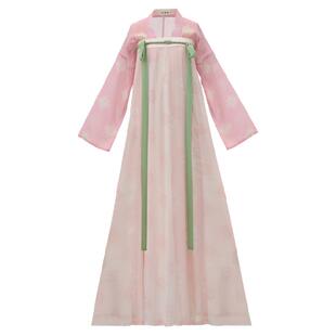 龟兹故梦 长乐谣 花朝记汉服三色唐制对襟直袖齐胸破裙披帛衬裙女