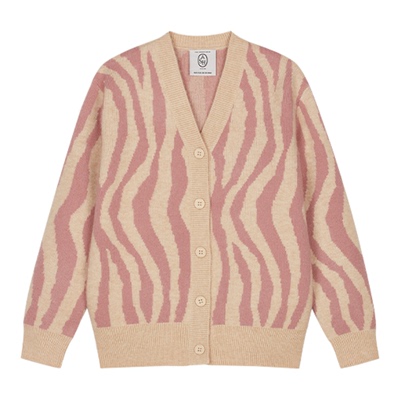 ASH女装LUCENCY落肩廓形针织开衫女宽松毛衫外套