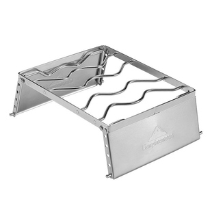 柯曼户外卡式炉锅具支架1018碳火烤肉架 多档调节户外野餐炉头架