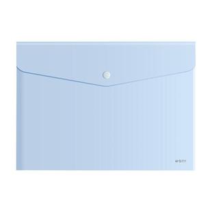 晨光文件袋透明A4文件夹纽扣袋高颜值按扣学生试卷资料票据收纳袋补习袋美术袋办公用品档案手提包加厚防水