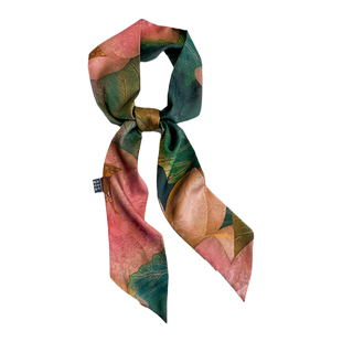 墨绿色复古风小长条细窄丝巾女绑包丝带发带飘带搭配衬衫领巾腰带