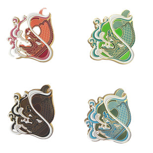 宁夏博物馆同款文创琉璃鸱吻金属冰箱贴创意精美送礼纪念品礼物