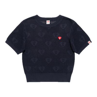 BAPE SS26 APEE by A BATHING AP短袖圆领毛衣针织衫辣妹夏季新款