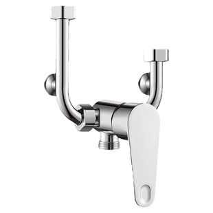 电热水器专用u型混水阀明装水龙头淋浴配件大全开关阀洗澡卫生间