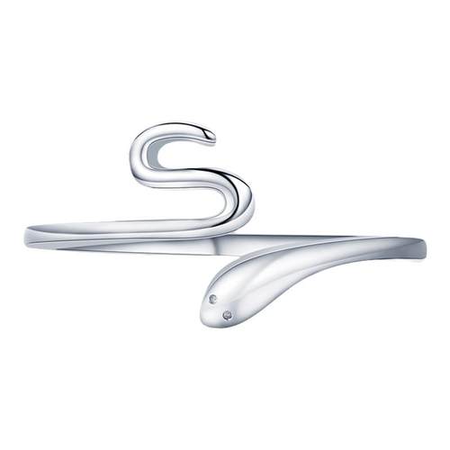 摩典通体s925银韩版气质个性蛇形戒指女时尚设计指环简约小蛇手饰