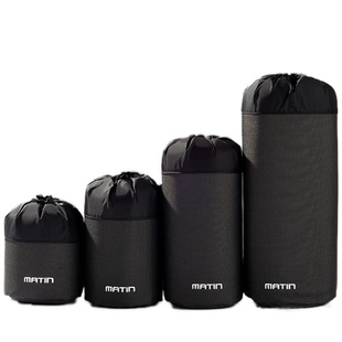 马田镜头保护套挂腰专业收纳袋便携定焦长焦内胆包减震单反镜头筒