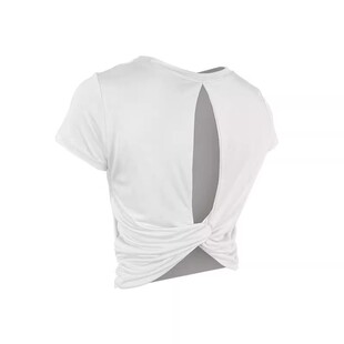 高腰短款T恤显瘦修身健身上衣短袖女瑜伽罩衫瑜伽服女宽松T恤夏薄