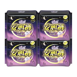 下拉享优惠自由点裤型姨妈巾安心裤5片*4包安睡裤