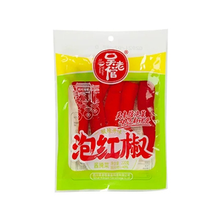 吴老倌泡红椒220g*3袋四川老坛泡椒辣椒泡红椒酸辣提味鱼香肉丝