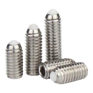 金超304不锈钢POM胶头波珠螺丝塑料仔螺丝定位珠弹球头柱塞M4-M10