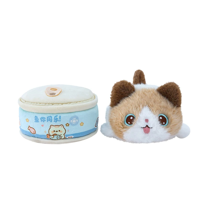 多爱可爱猫咪毛绒玩偶布偶猫罐头包包挂件治愈系趴姿布娃娃摆件