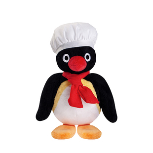 正版山莫大厨pingu包挂小企鹅包包男女玩偶挂件毛绒玩具公仔挂饰