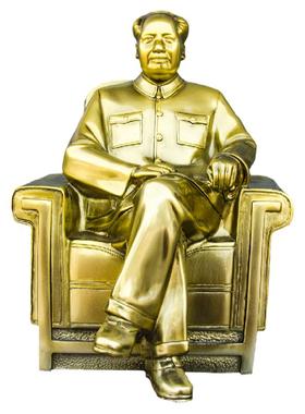 红旅故都毛主席树脂大厅雕塑坐像