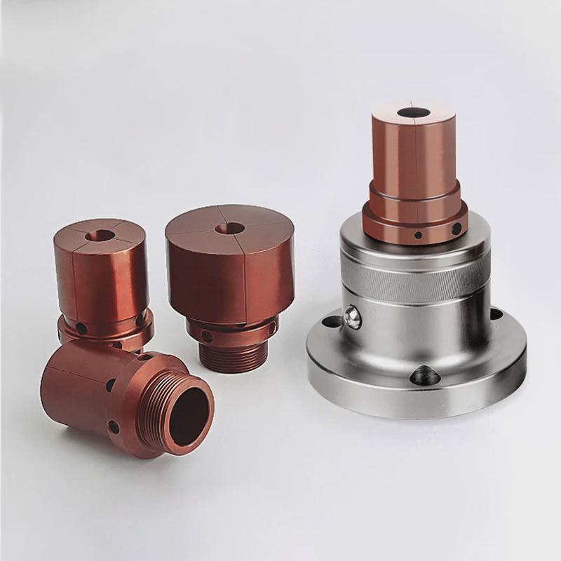 0640数控车床内撑轴头46机内撑夹头后拉式套筒内涨夹具法兰轴头套