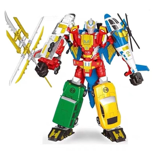 中华超人变形玩具关节可动奥特曼多合体机器人汽车飞机朱雀男孩礼