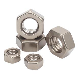 TC4钛合金螺母GR5钛六角螺丝帽M6M8M10M12M14M16M18M20M24M30