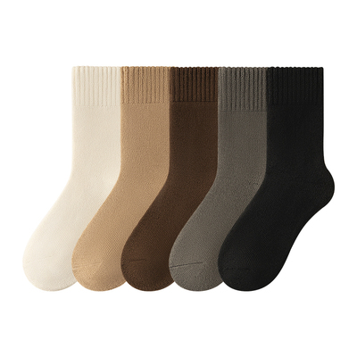 【优质加厚羊毛袜】加绒保暖中筒