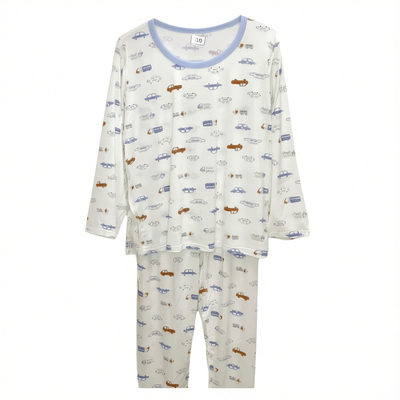 男莫代尔长袖长裤超薄空调服睡衣