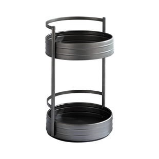 可旋转360度厨房置物架单双层调料架多功能收纳架转角台面置物架