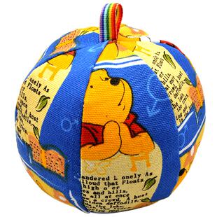 幼儿园流星球儿童婴儿玩具球圆形小沙包珍珠棉带绳子手抓六片布球