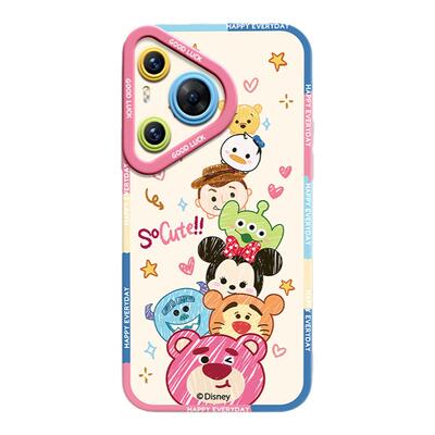 粉熊圈圈乐适用华为Pura80pro手机壳新款P60液态硅胶p40pro保护套可爱ultra超薄迪士尼全包防摔创意软p50女+